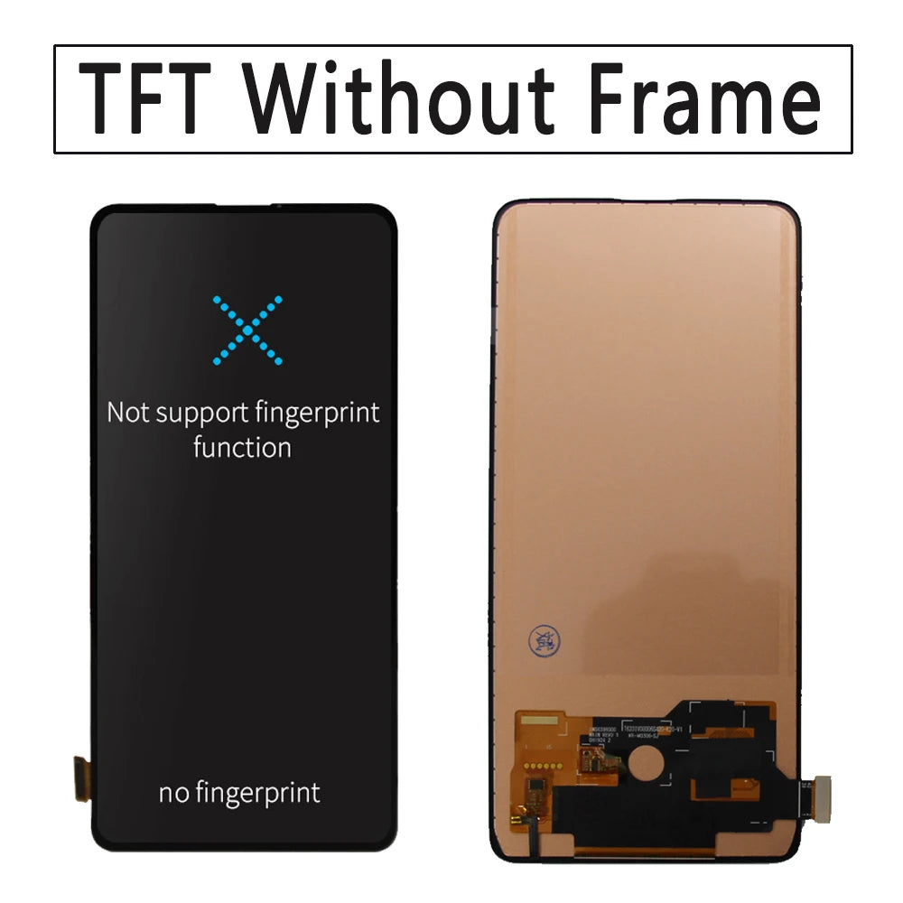 6.39" AMOLED For Xiaomi MI 9T Pro/MI 9T LCD Display Touch Screen Digitizer Assembly With Frame for Xiaomi Redmi K20 Pro /K20 LCD