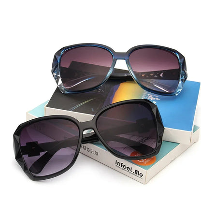 Fashion Big Purple Sunglasses Women Luxury Brand Square Sun Glasses Female Mirror Shades Ladies