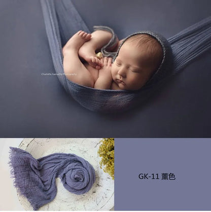 3 Meter seersucker wrap for newborn photography props,stretch baby wrap for photo shoot