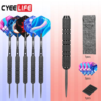 CyeeLife 30g Hard Professional Throwing Dart Drop resistant Aluminum Needle Steel Needle Competition Logo Set