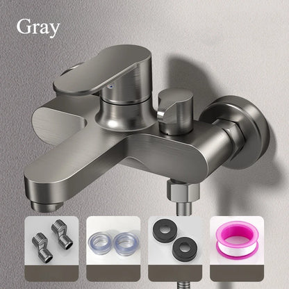 Bathroom Shower Faucet Mixing Valve Shower Shower Set Bathroom Bathtub Mixing Switch Triple Hot and Cold Faucet