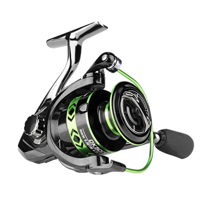 2024 New All-Metal Black Green Fishing Reel Freshwater Seawater Dual Use Max Drag 12Kg Spinning Reel Durable Carp Fishing Tackle