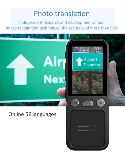 Portable T16 Instant Intelligent Voice Translation Recording 138 Language Real Time Smart Offline Translation Machine