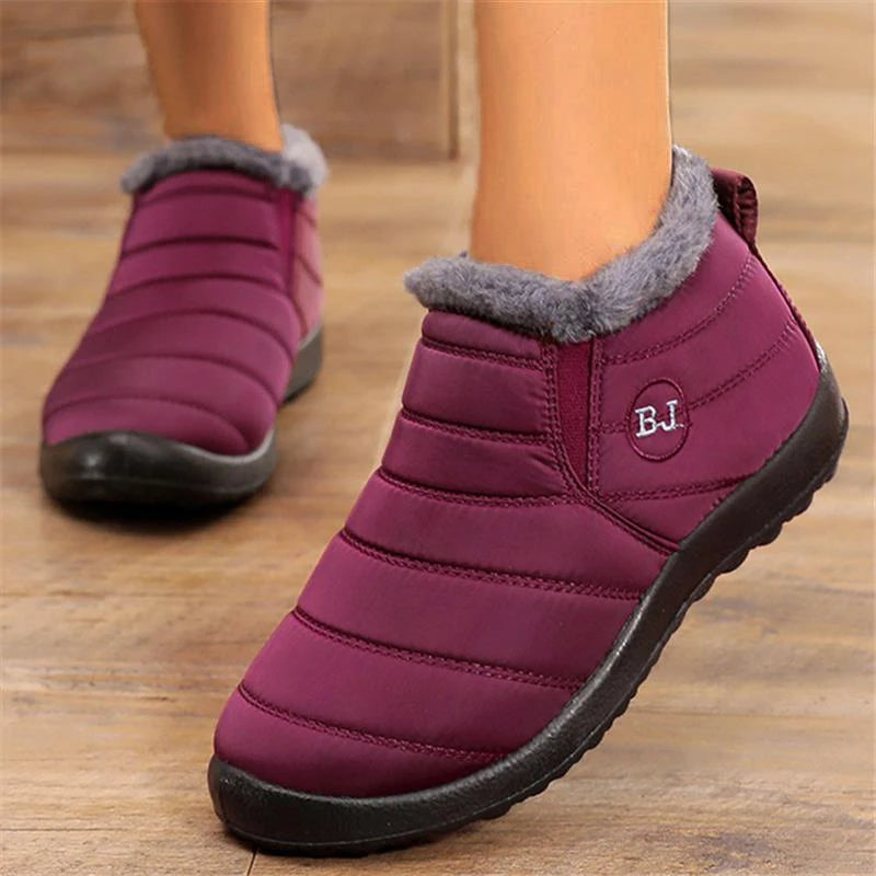 Snow Boots Women Winter Platform Chunky Shoes For Women Slip On Shoes Punk Ankle Boots New Keep Warm Winter Shoes Botas Mujer