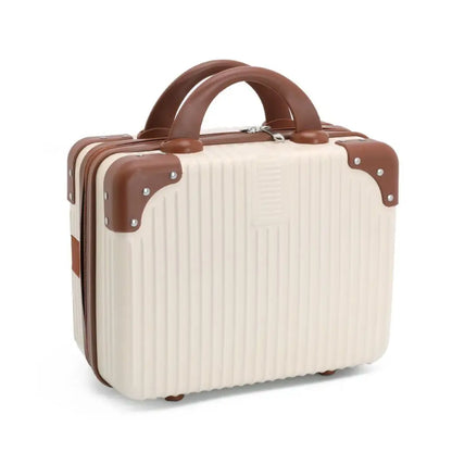 14 inch Mini Travel Suitcase Cosmetic Box Hand Luggage Organizer Makeup Case Small Password Box Boarding Case