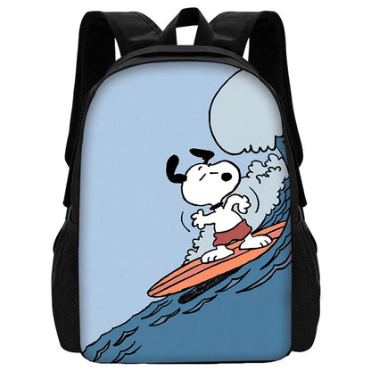 Cartoon Cute S-SnoopyS 3 pcs set Child School Backpack with Lunch Bags ,Pencil Bags ,School Bags for Boys Girls Best Gift