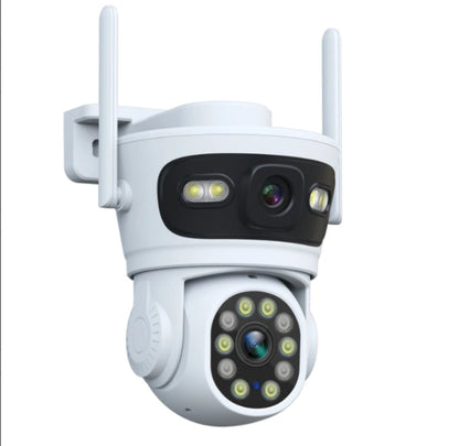 HFWVISION 9MP Wifi Camera Auto Tracking Three Screens 5X Digital Zoom PTZ Security Protection CCTV Surveillance O-Kam Pro