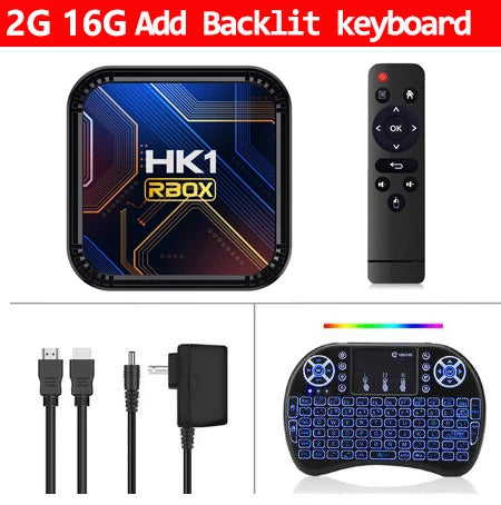 HK1 RBOX K8S Smart TV Box Rockchip RK3528 4G 32G 64G 8K 4K Android 13 Google Voice Media Player BT 5G Wifi6 Set Top Box Tvbox