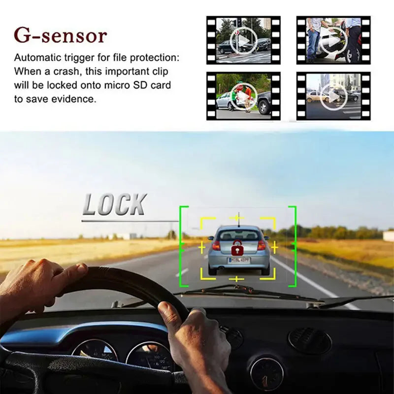 G30 Car DVR Dash Cam Full HD 1080P G-sensor Driving Recorder Cycle Recording Night Vision Wide Angle Video Camera