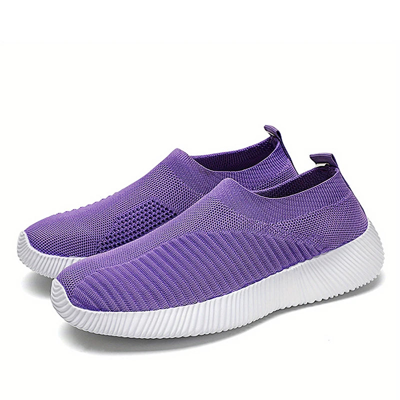 Casual Shoes Women's Sneakers Fashion 2025 New Walking Soft Women Sneakers Slip On Breathable Woman Shoes Ladies Vulcanize Shoes