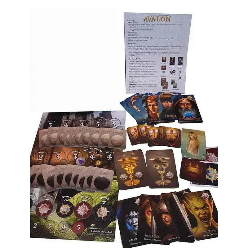 New Board Game Resistance Avalon Family Interactive Full English Board Game Card Children's Educational Toys