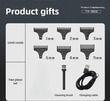 Electric Hairdresser Shaving Head Pusher Electric Pusher Clipper Hair Precision USBCharging Hair Trimmer for Men Home Appliances