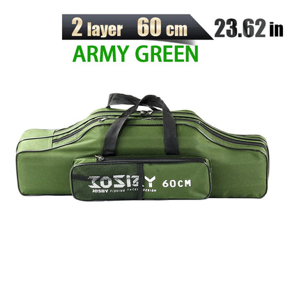 Fishing Rod Reel Bag Portable Folding Waterproof Outdoor Tackle Multi Purpose Carry Case Carrier Backpack 60CM 122CM 152CM 182CM