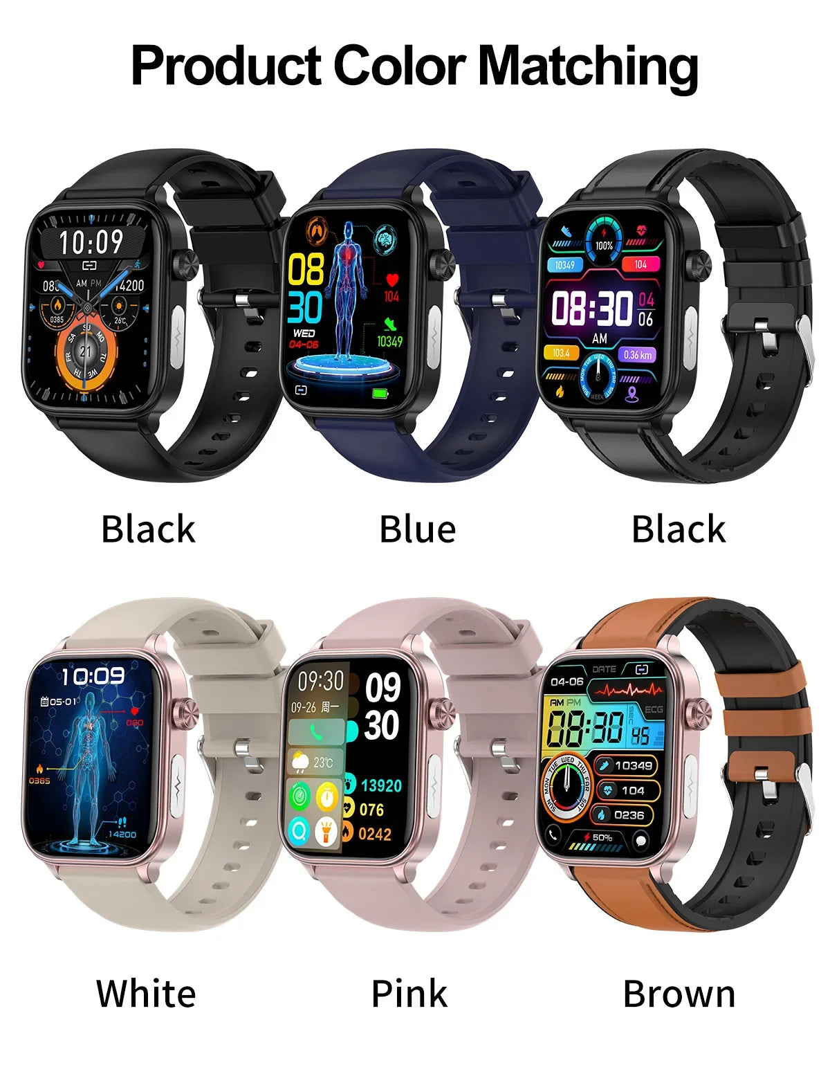 2024 New Medical Grade Smart Watch Men Blood Glucose Lipid and Uric Acid AI Diagnostic Detector Bluetooth Call Health Smartwatch