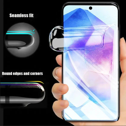 4Pcs Full Cover Hydrogel Film For Samsung A55 A54 A15 A34 A14 A13 A53 A52 A12 A33 A23 A32 A73 A03 A50 A70 A21S Screen Protector