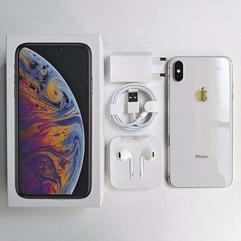 Original  Apple iPhone XS/XS Max 4G LTE Mobile Phone 5.8" 4GB RAM 64GB/256GB ROM 12MP+7MP CellPhone Hexa-Core XS Smartphone