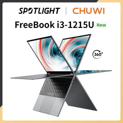 CHUWI FreeBook Laptop i3-1215U / N100 Processor 13.5" IPS Screen 2 In 1 Laptop Tablet PC 12GB RAM 512GB SSD Support Stylus