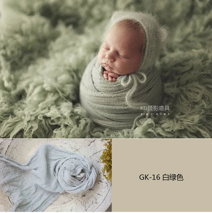 3 Meter seersucker wrap for newborn photography props,stretch baby wrap for photo shoot