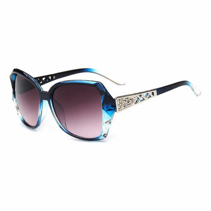 Fashion Big Purple Sunglasses Women Luxury Brand Square Sun Glasses Female Mirror Shades Ladies