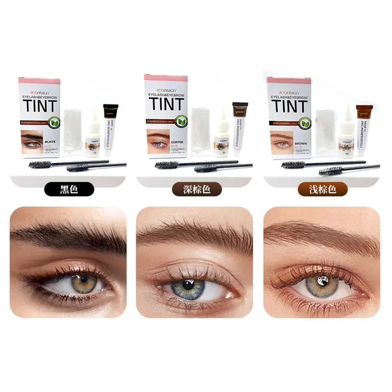 Professional Eyelash Eyebrow Dye Tint 15-minute Fast Tint Easy Dye Gel Enhancer Mascara Lash Lifiting Kit Eye Makeup Tools