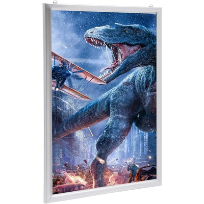 24 x 36 Inch LED Movie Poster Frame Home Theater Wall Mounted Advertising Picture Frame Display Led Light Box Sign