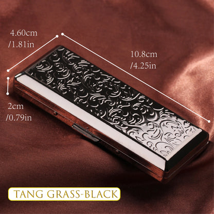 Female Embossed Slim Cigarette Case, Portable, Sealed, Waterproof, Smoking Accessories with Gifts Box, 10-14Pcs