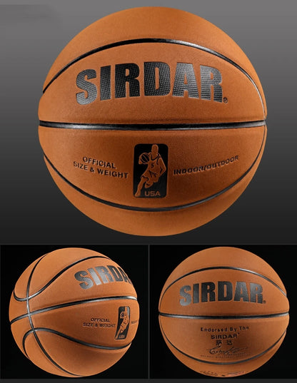 Soft Ultrafine Fiber Suede Basketball No.7 Wear-resistant Ball Anti Slip Anti Slip  Indoor and Outdoor Specialized Basketball