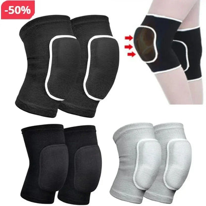 1Pairs Dancing Knee Pads for Volleyball Yoga Women Kids Men Patella Brace Support EVA Kneepad Fitness Sports Protector Work Gear