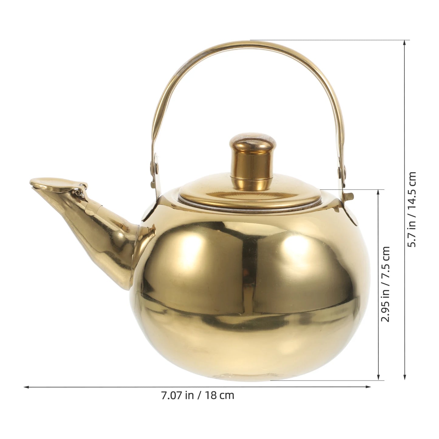 Stainless Steel Exquisite Pot Kettle Water Gas Cooker Teapot Boiling Kitchen Electric Home Household With whistle