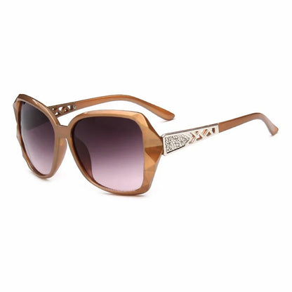 Fashion Big Purple Sunglasses Women Luxury Brand Square Sun Glasses Female Mirror Shades Ladies