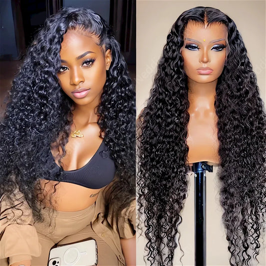 30 Inch Curly Human Hair HD Lace Frontal wig Deep Wave Front Wigs 13x6 100% Natural Full End Brazilian For Women Choice Full End