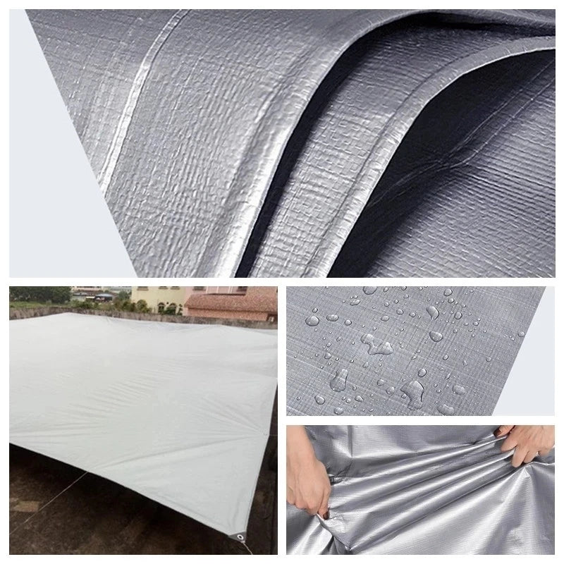 0.32mm PE tarpaulin rain cloth outdoor garden plant shed boat car truck awning waterproof shade sail pet dog roof cover 2x2m3x5m