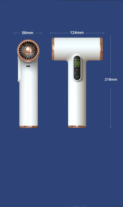 New Wireless Hair Dryer 30000 RPM High Wind Speed Dry Cool Hot Air Children's Home Dormitory Travel USB Charging Hair Dryer