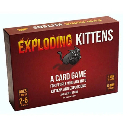 Exploding Kittens 4 in 1 Set Family Party Board Game Fun Adult Kids Toy Cards Game Suitable For Holiday Gift