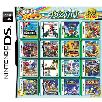 3DS NDS Game Card Combined Card 23 In 1 NDS Combined Card NDS Cassette 482 IN1 280 4300 0