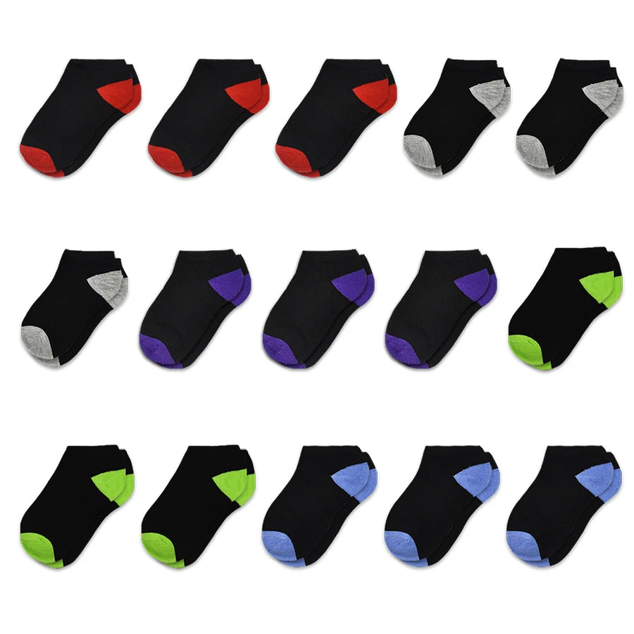 15 Pairs Toddler Socks Low Cut for Boys Girls(0-14 Years Old), 15Pairs Children Ankle Socks Set