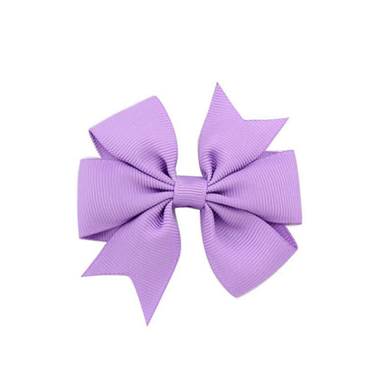 10pcs/lot Baby Girls Hair Bows Hairpins 3.2" Grosgrain Ribbon Pinwheel Toddler Clips Children Kids Accessories Gifts Photo Props