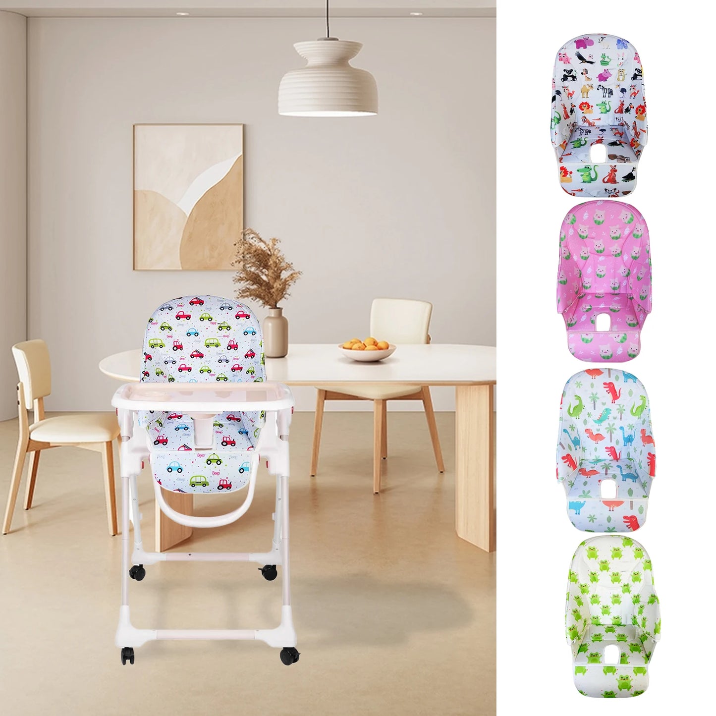 Baby Dining Chair Seat Cushion For Peg Perego for Siesta Zero3 for Baoneo for Kosmic Jané Oxford cloth Child Dining Chair Cover