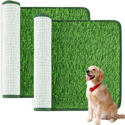 Artificial Grass Dog Potty Pad - Easy ToClean, Odor Resistant,Indoor/OutdoorPet Training Solution