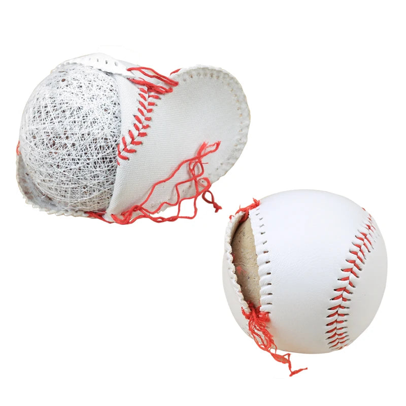 12 Pcs 9-inch hardwood/soft rubber core baseballs throwing training sawdust hard solid baseballs