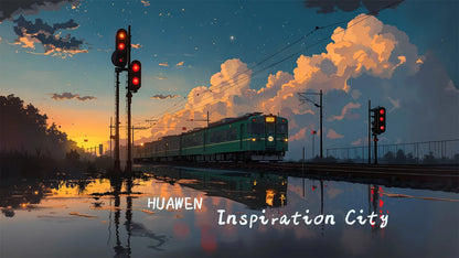 MAC Computer Ipad Tablet iphone Phone screen 6K HD Wallpapers screen Healing Dusk train illustration