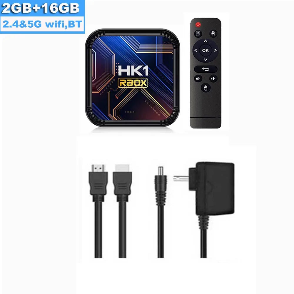 HK1 RBOX K8S Android 13 TV BOX RK3528 2.4G 5G WIFI BT 4.0 8K 64GB 32GB 16GB