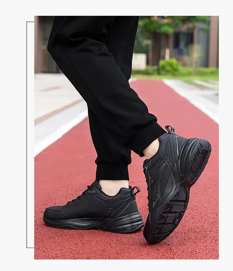 Thick Sole Versatile Clunky Sneaker for Men 2024 New Trend Mesh Lace Up Breathable Casual Sports Shoes Increased Soft Soles