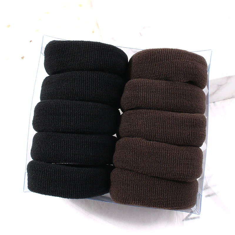 2/5/10 Pcs/Set New Women Soft Simple Solid Width Scrunchies Rubber Bands Lady Elastic Hair Band Female Fahsion Hair Accessories