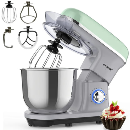 1pc CHEFTRONIC Stand Mixer, 5.2L Tilt-Head Electric Household food processors - 1500W 6+P Speed, home appliance, EC Plug