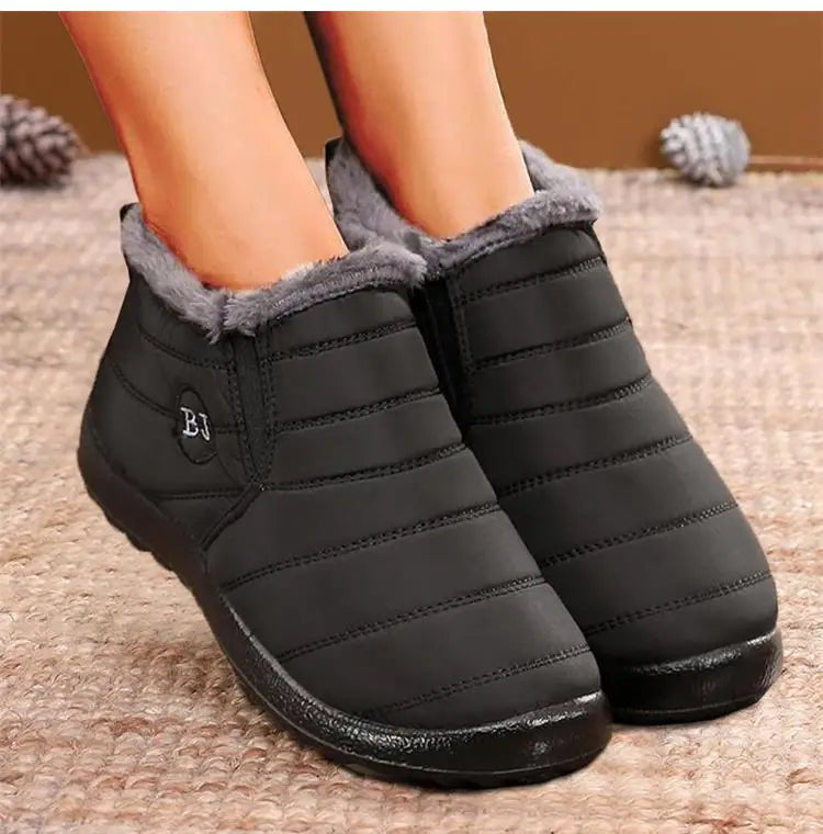 Snow Boots Women Winter Platform Chunky Shoes For Women Slip On Shoes Punk Ankle Boots New Keep Warm Winter Shoes Botas Mujer