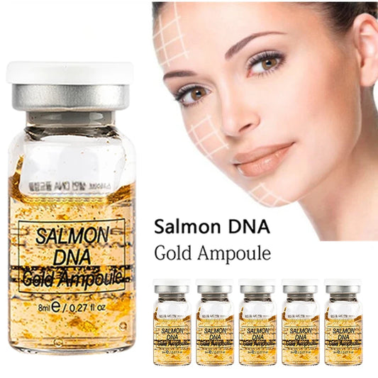 Salmon DNA Gold Ampoule Petipde BB Cream Glow Natural Face Care Foundation Skin Whitening Korean Gold Ampoule Serum Brightening