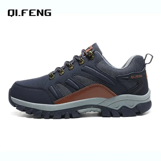 Men Classic Casual Leather Shoes Outdoor Winter Warm Fur Non-slip Sneaker Women Autumn Gym Cowboys Shoes Boys Breathable