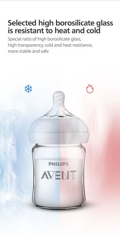 PHILIPS AVENT Newborn baby  Wide caliber High borosilicate glass feeder Anti choking Anti-Colic 0-6 months or more 160ml 240ml