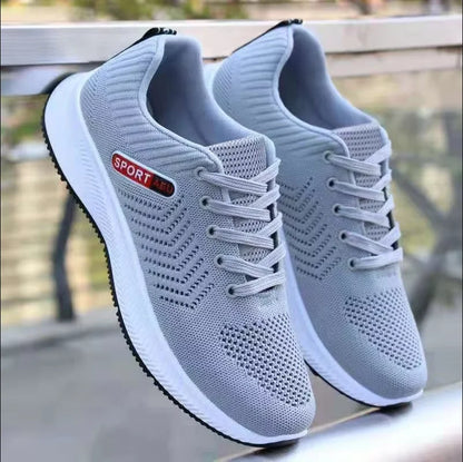 2026 men's casual sports shoes, lightweight sports shoes, outdoor breathable mesh black running shoes, sports jogging tennis sho